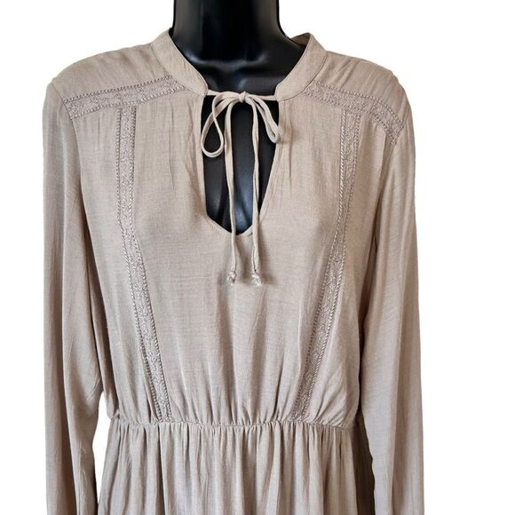 Bobeau Liv Boho 3/4 Sleeve Summer Shirt Dress - Picture 3 of 13
